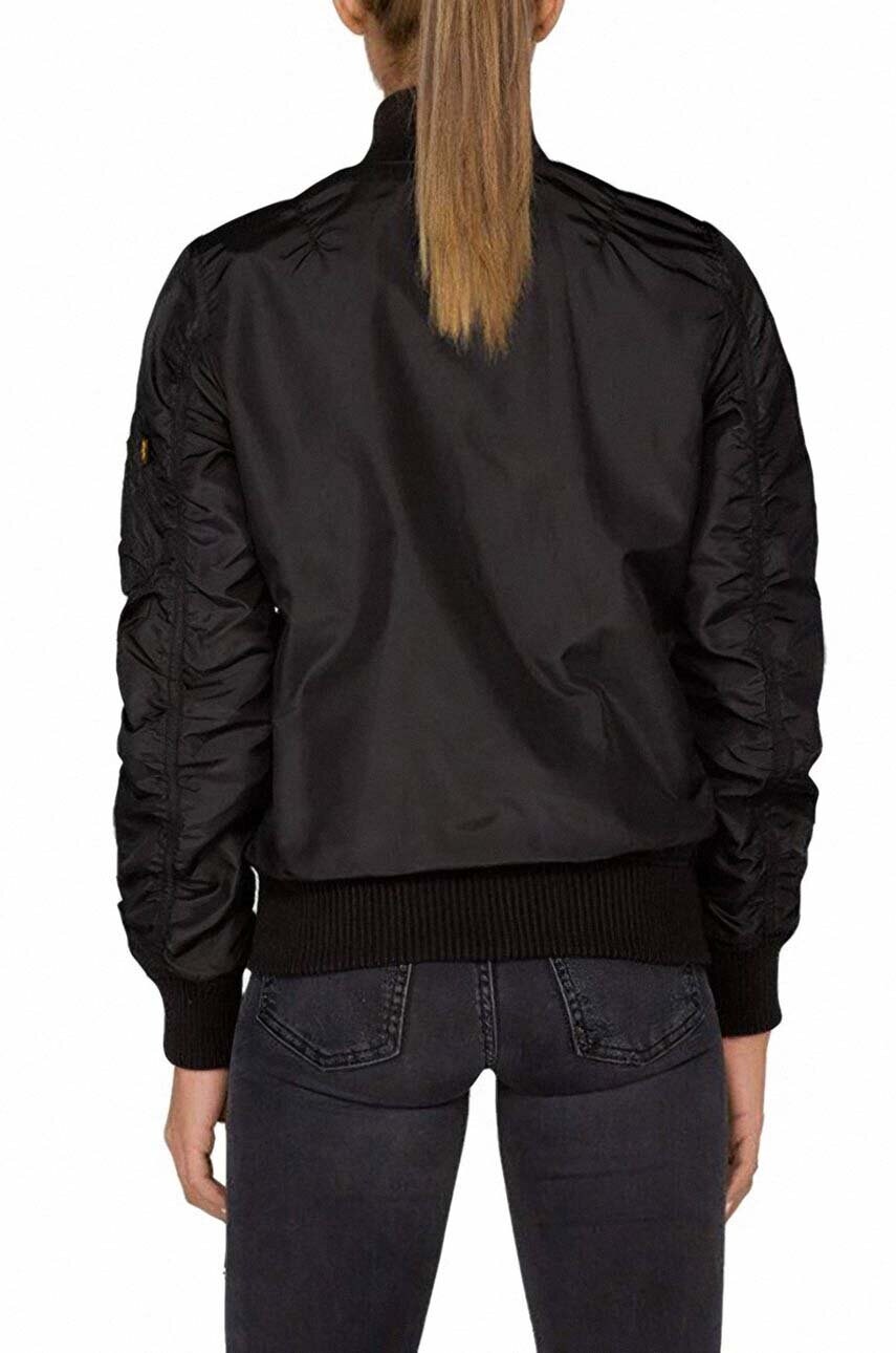 Куртка-бомбер Alpha Industries Kurtka Alpha Industries MA-1 TT 141041 03 жіночий колір чорний перехідна 141041.03-black