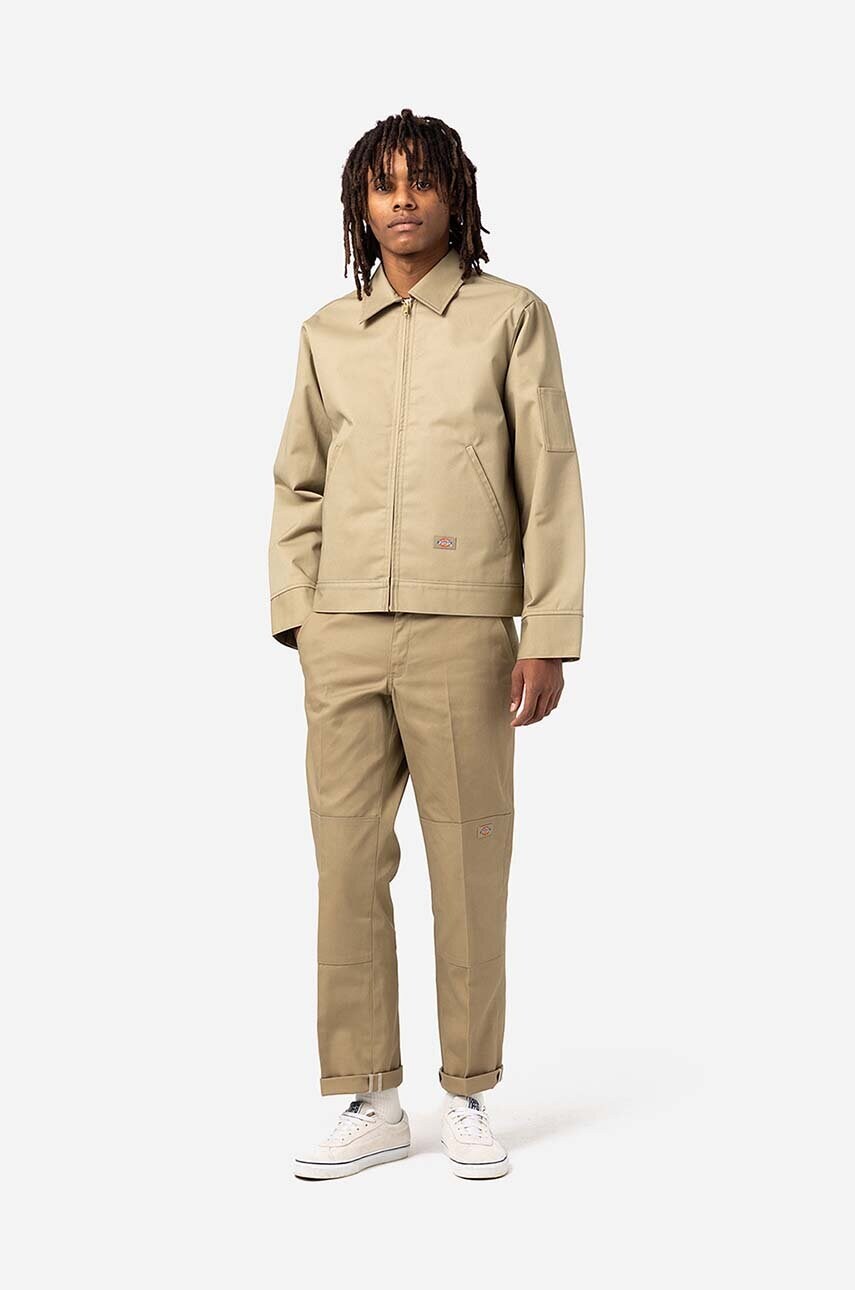 Куртка Dickies Dickies Lined Eisenhower Jacket DK0A4XK4KHK чоловіча колір бежевий перехідна DK0A4XK4KHK-beige