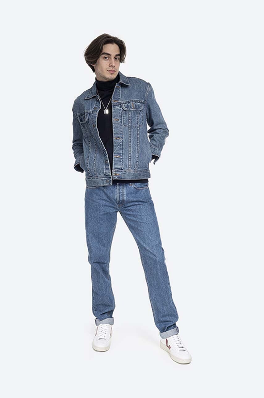Джинсова куртка A.P.C. Veste Jean Us чоловіча колір синій перехідна COZZK.H02223-INDIGO