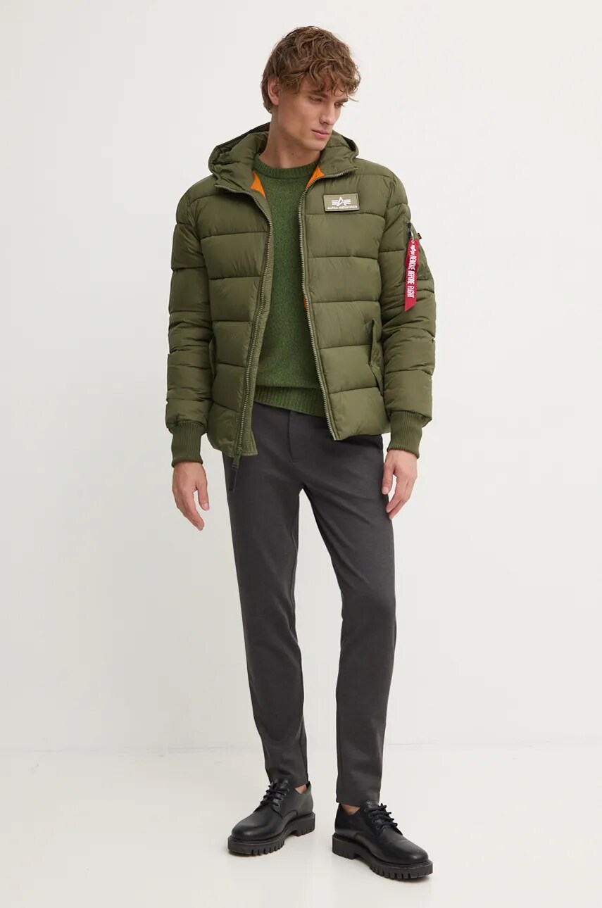 Куртка Alpha Industries чоловіча колір зелений зимова 118113.257-green