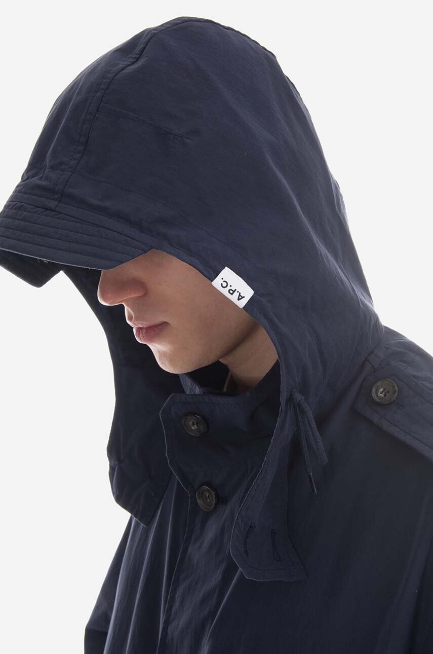 Куртка A.P.C. чоловіча колір синій перехідна COETZ.M30192-MARINE