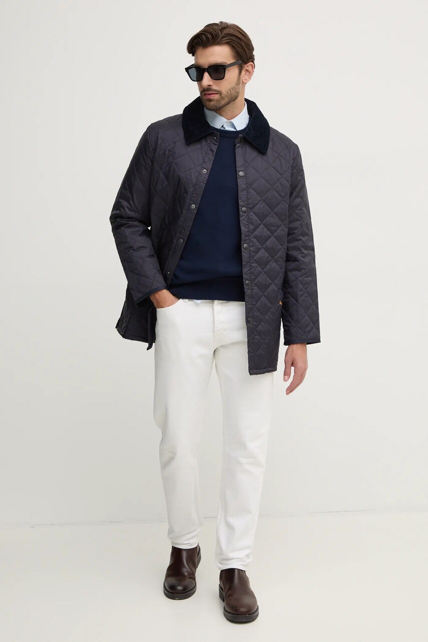 Купити Куртка Barbour le Quilt чоловіча колір синій перехідна MQU0001 – головне зображення