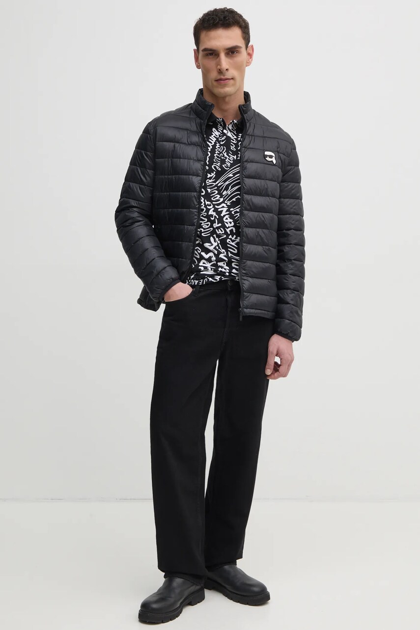 Куртка Karl Lagerfeld колір чорний перехідна 500590.505710