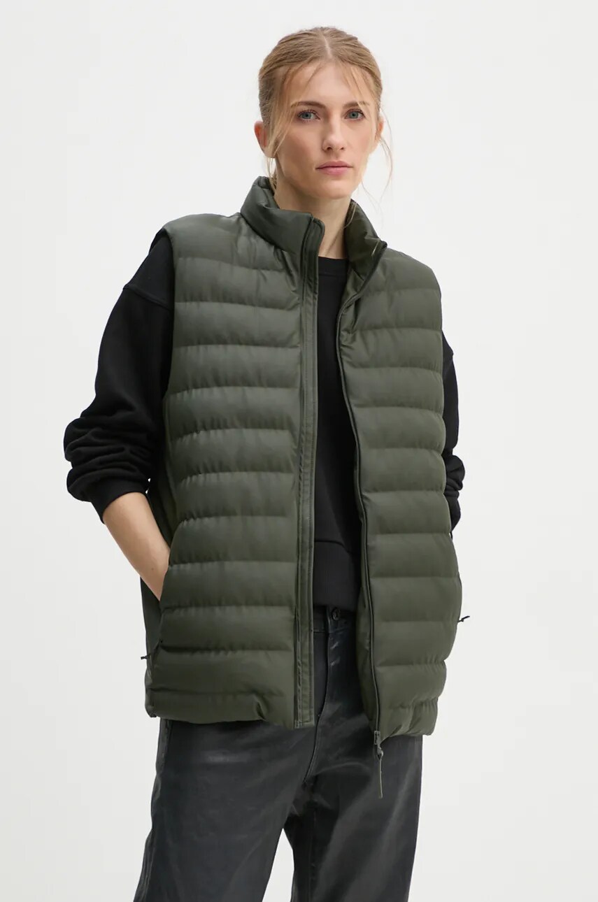 Безрукавка Rains Trekker Vest колір зелений перехідна 15200.GREEN-GREEN