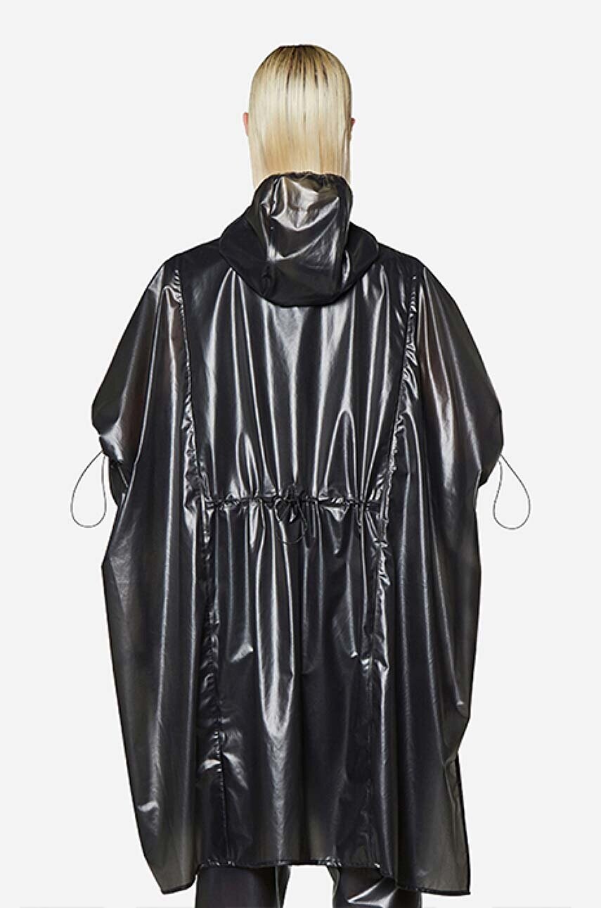 Дощовик Rains Long Ultralight Anorak колір чорний перехідна 18810.BLACK-BLACK