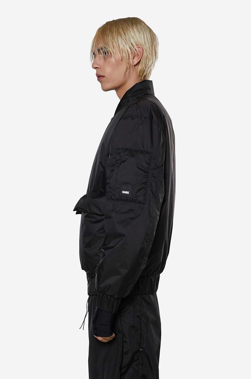 Дощовик Rains колір чорний перехідна oversize 15530.-BLACK
