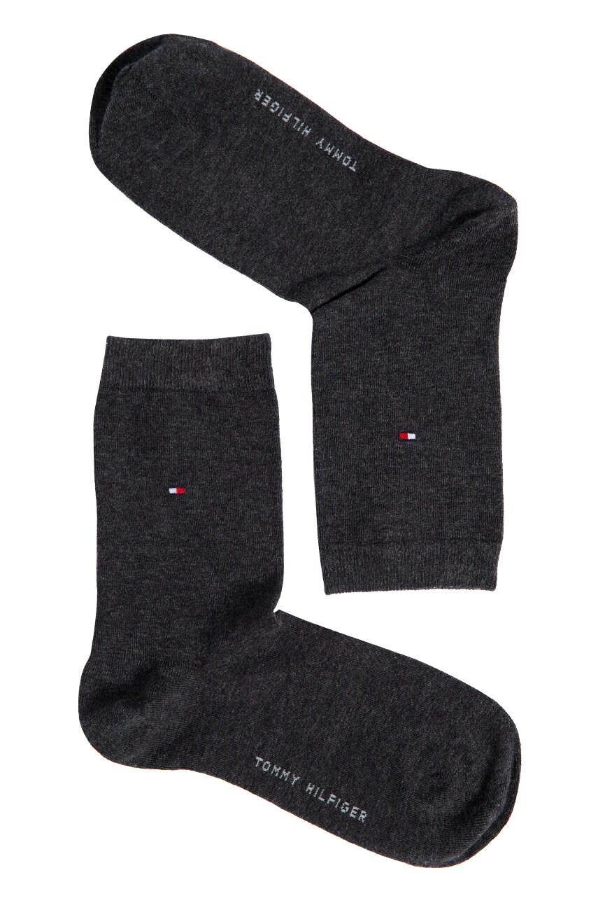 Шкарпетки Tommy Hilfiger (2 pack) жіночі колір сірий
