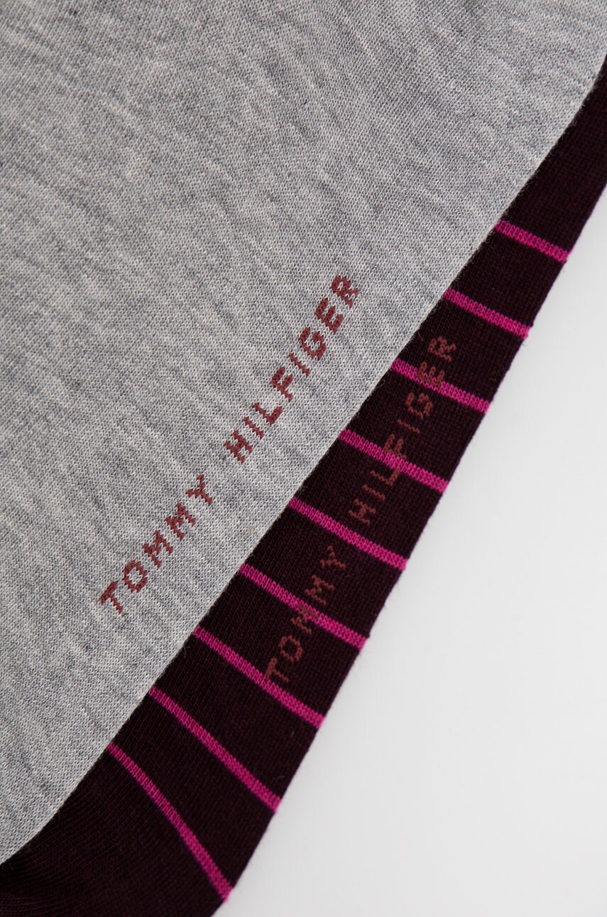 Шкарпетки Tommy Hilfiger 2-pack жіночі колір фіолетовий 100001494