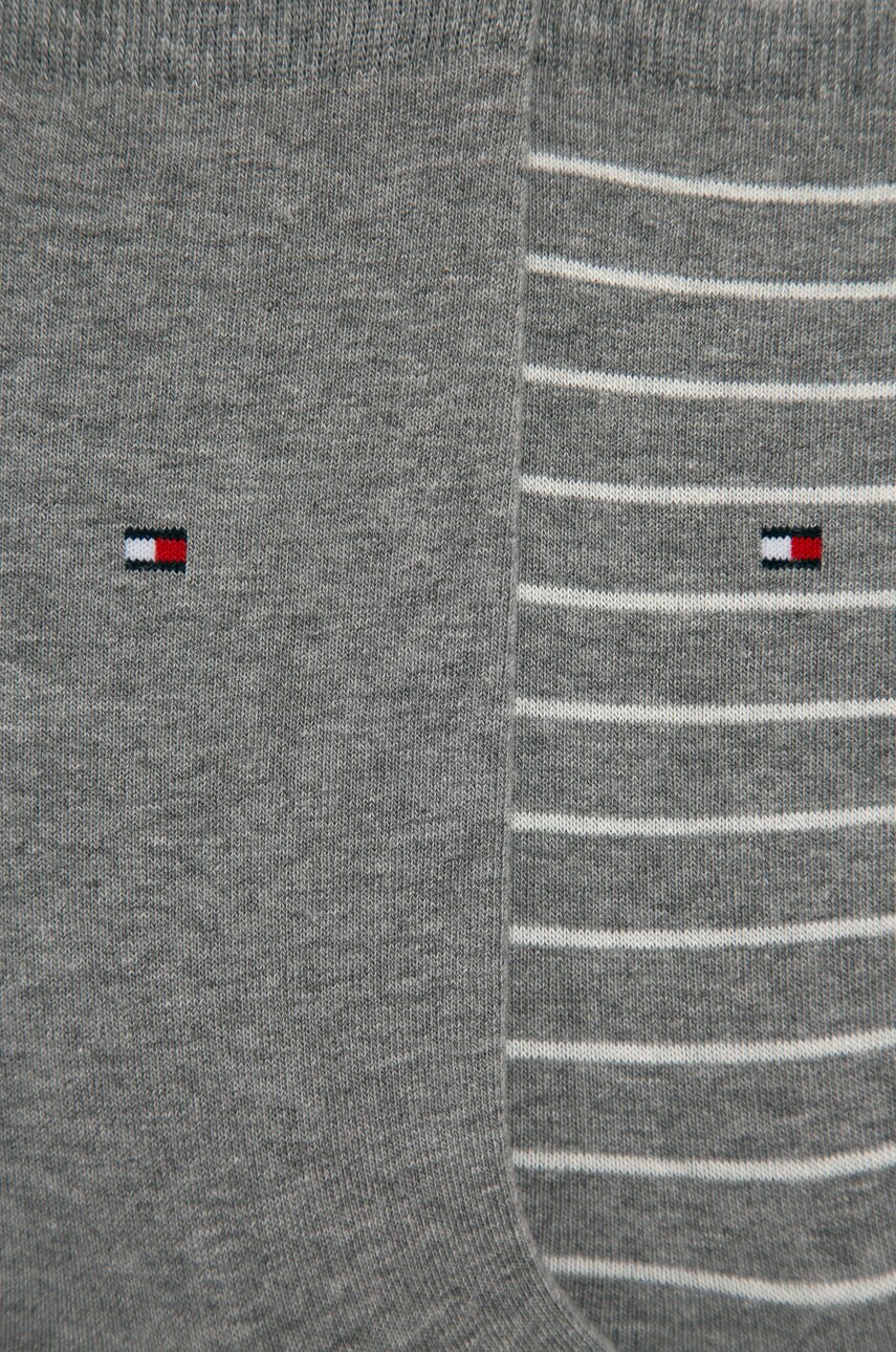 Шкарпетки Tommy Hilfiger 2-pack жіночі колір сірий 100001494