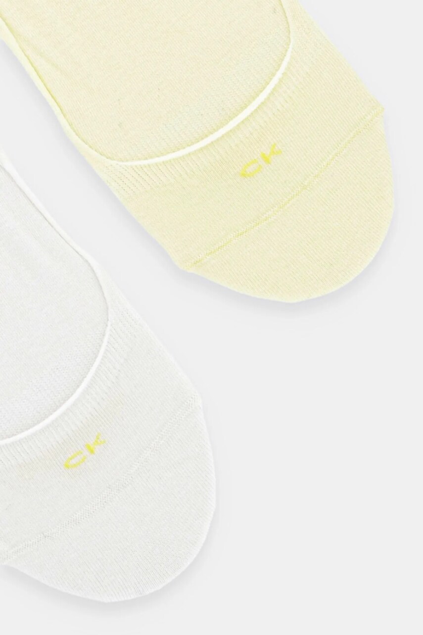 Шкарпетки Calvin Klein 2-pack жіночі колір жовтий 701218767