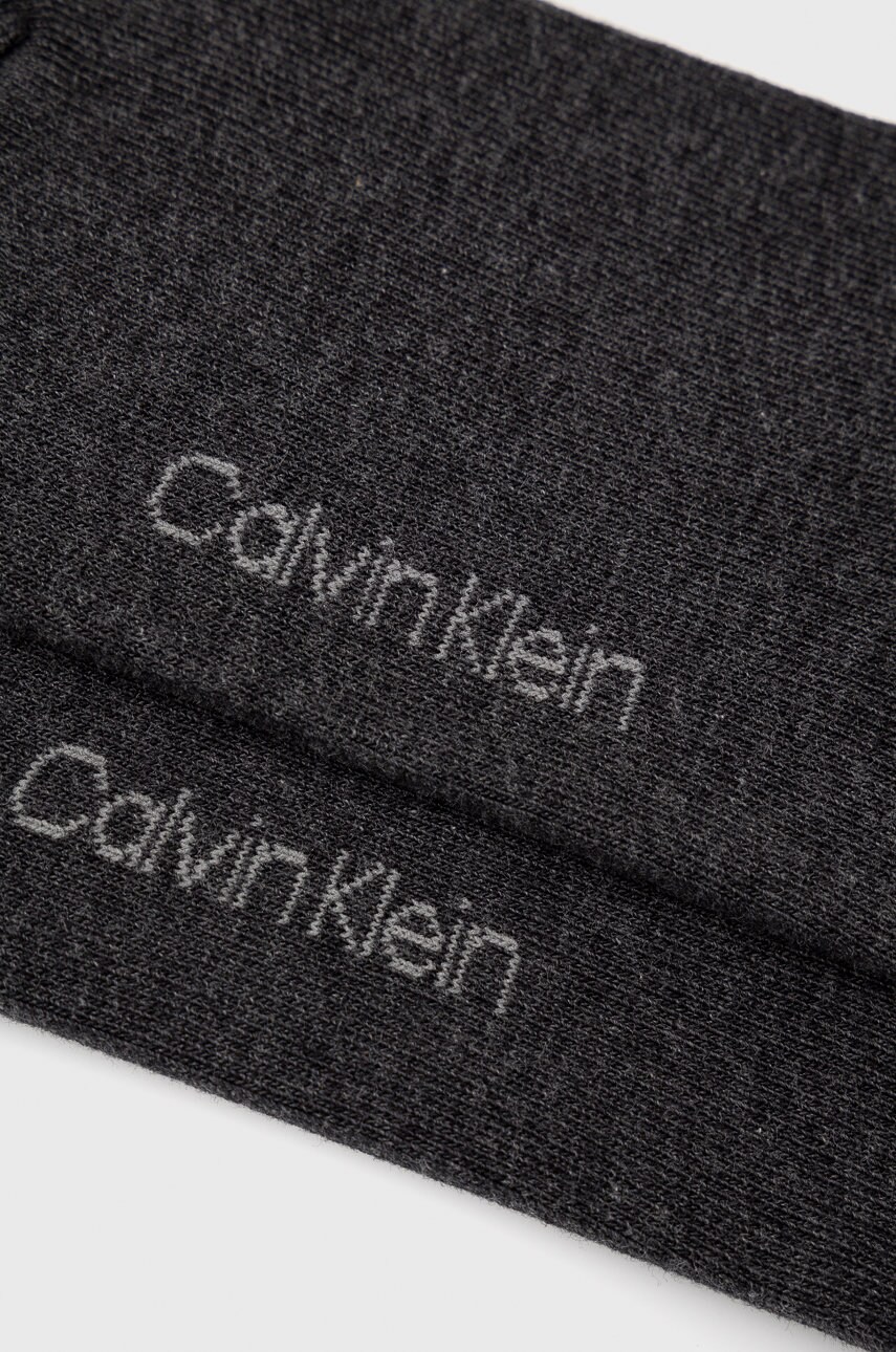 Шкарпетки Calvin Klein (2-pack) жіночі колір сірий