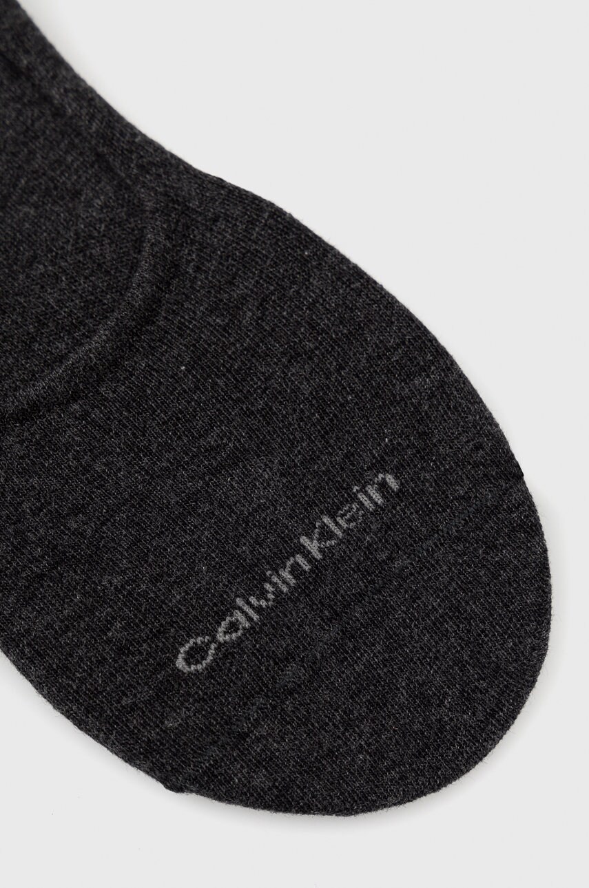 Шкарпетки Calvin Klein 2-pack жіночі колір сірий