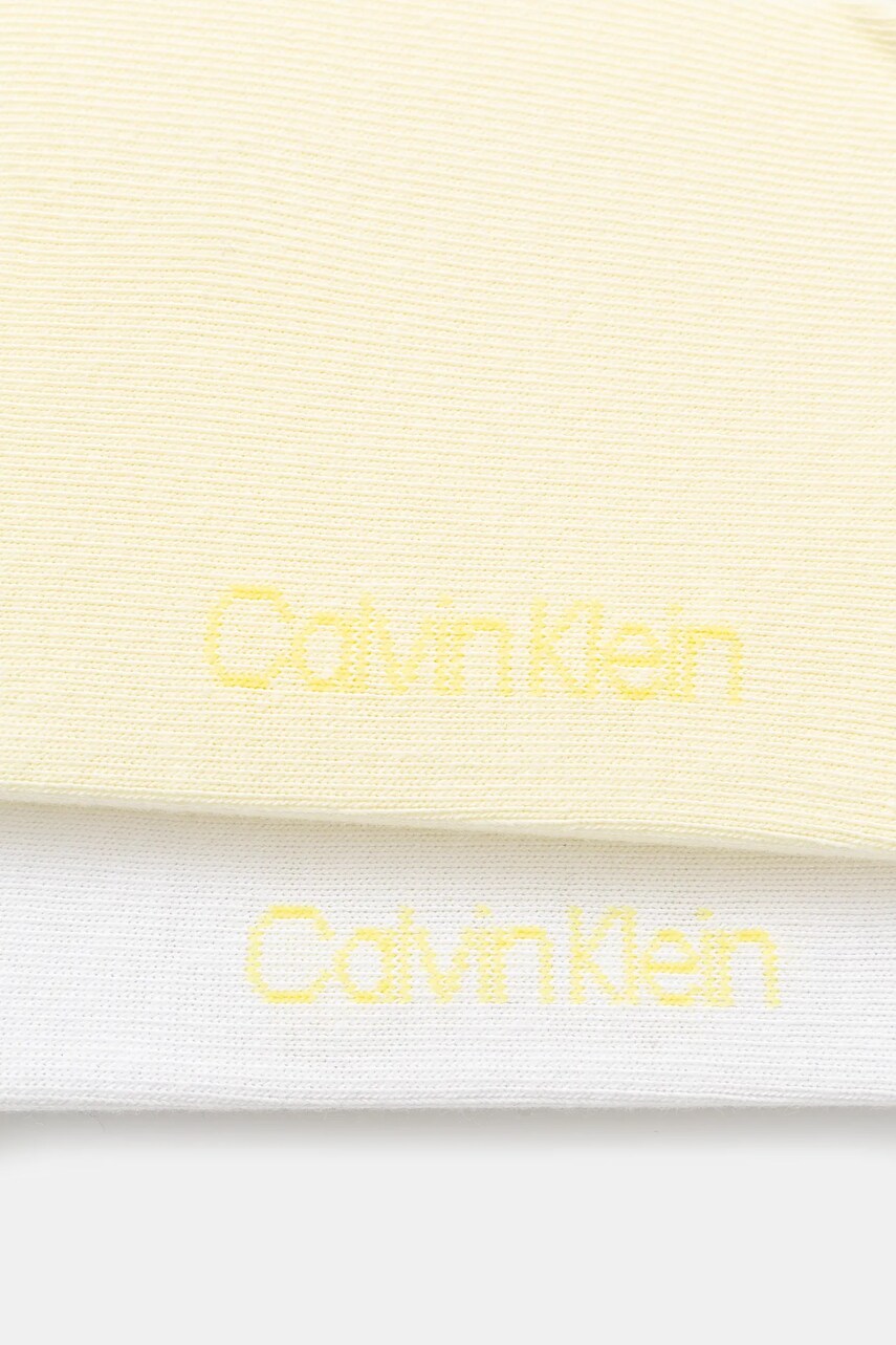 Шкарпетки Calvin Klein жіночі колір жовтий 701218772