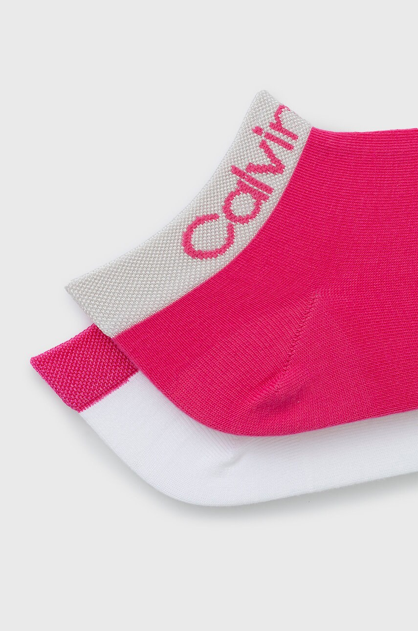 Шкарпетки Calvin Klein жіночі колір рожевий