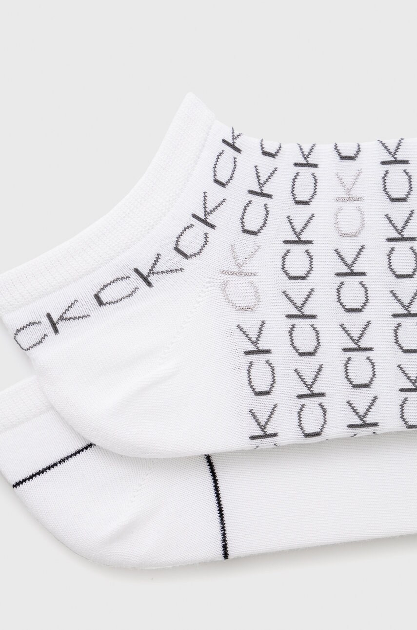 Шкарпетки Calvin Klein (2-pack) жіночі колір білий