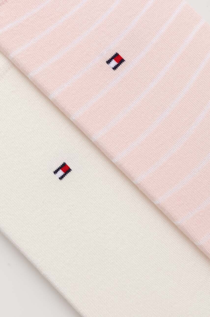 Шкарпетки Tommy Hilfiger 2-pack жіночі колір рожевий