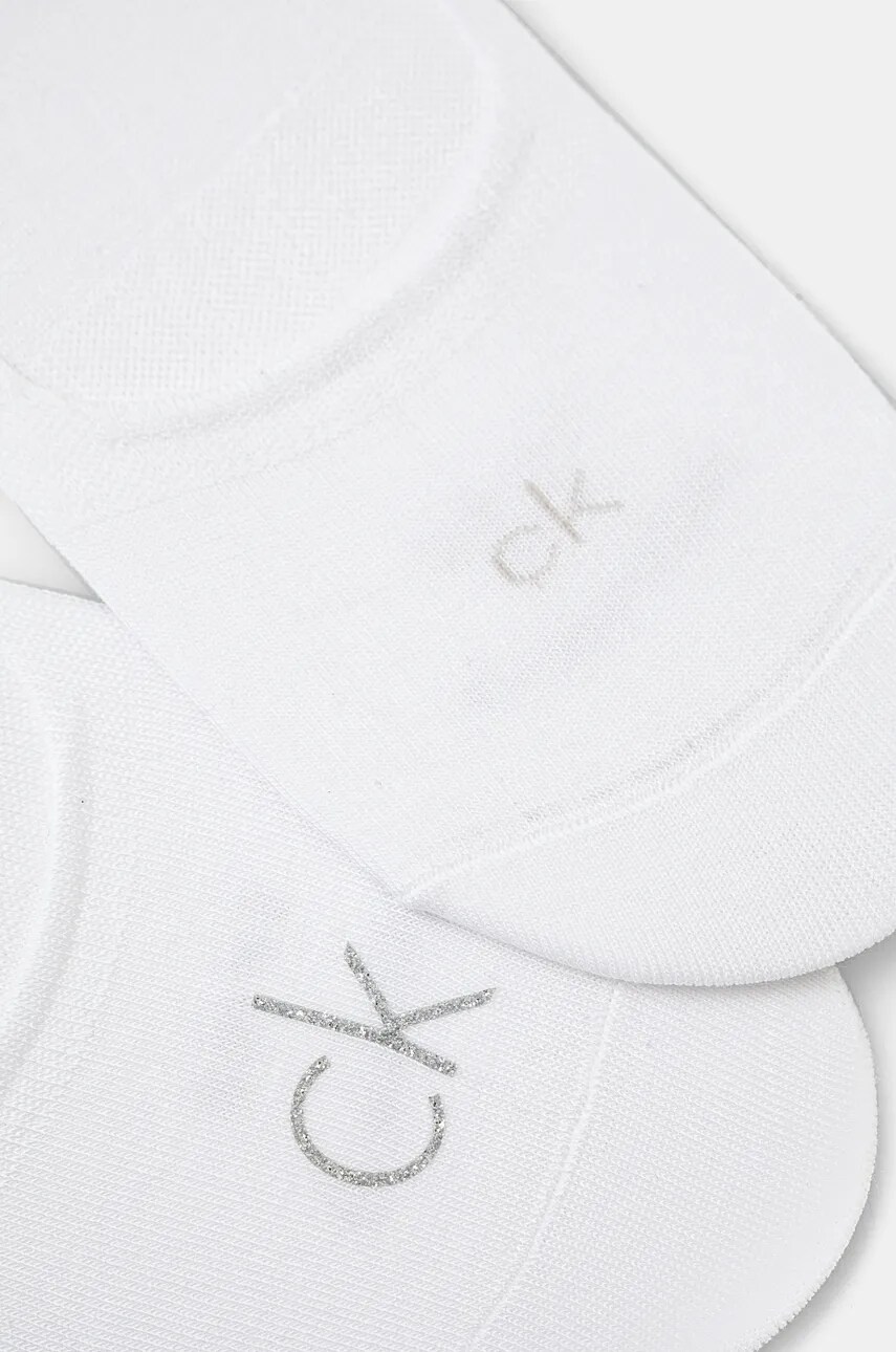 Шкарпетки Calvin Klein 2-pack жіночі колір білий 701228800
