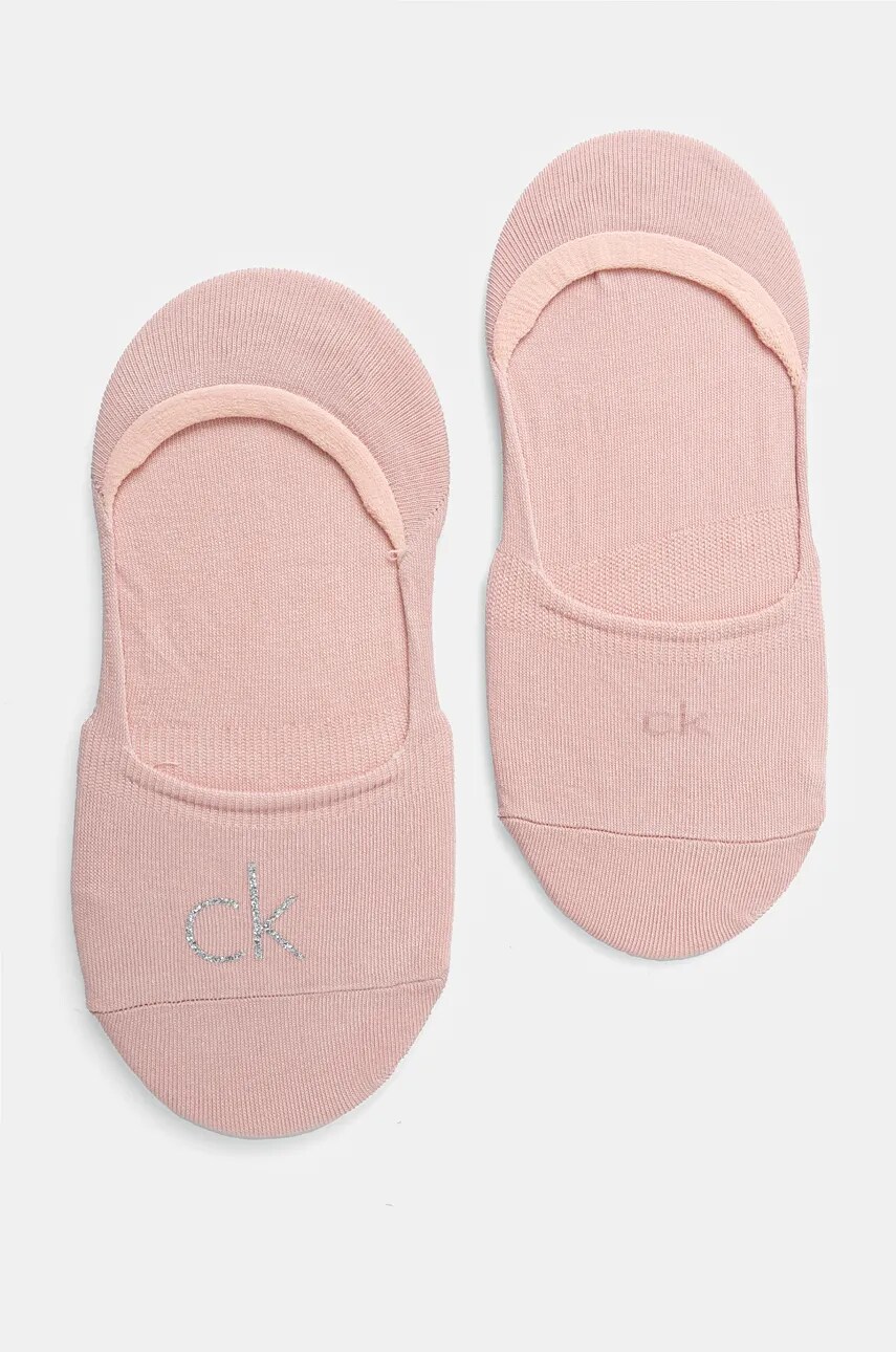 Шкарпетки Calvin Klein 2-pack жіночі колір рожевий 701228800