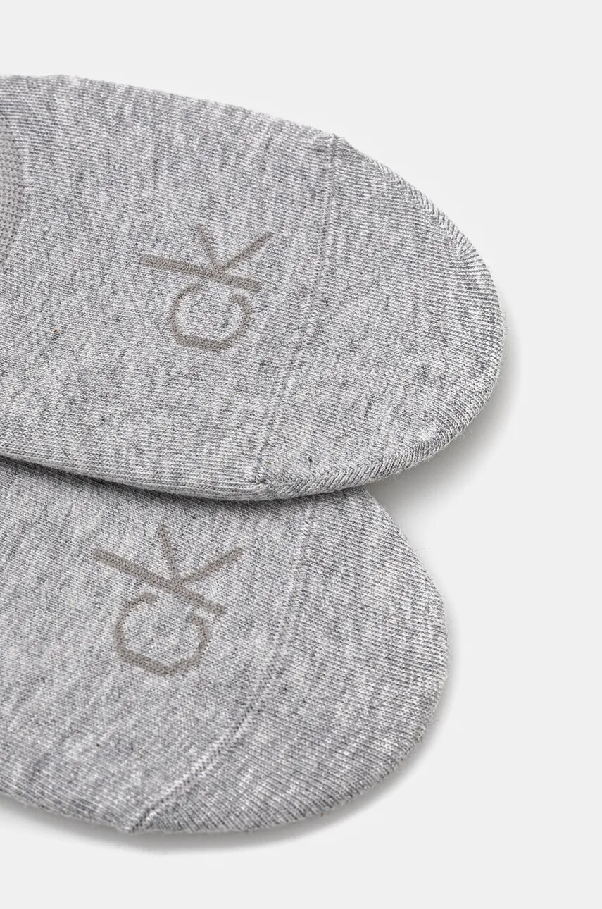 Шкарпетки Calvin Klein 2-pack жіночі колір сірий 701228801