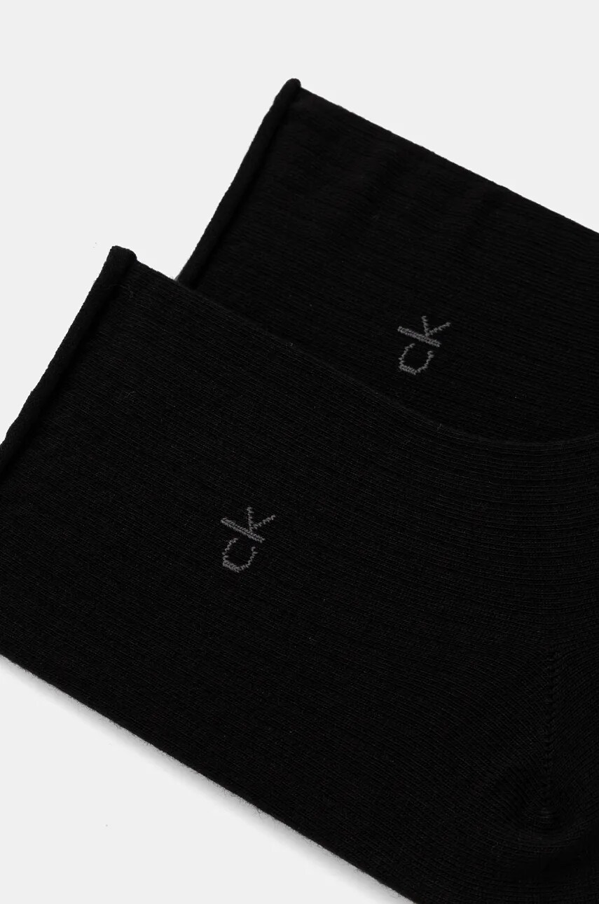 Шкарпетки Calvin Klein 2-pack жіночі колір чорний 701229681