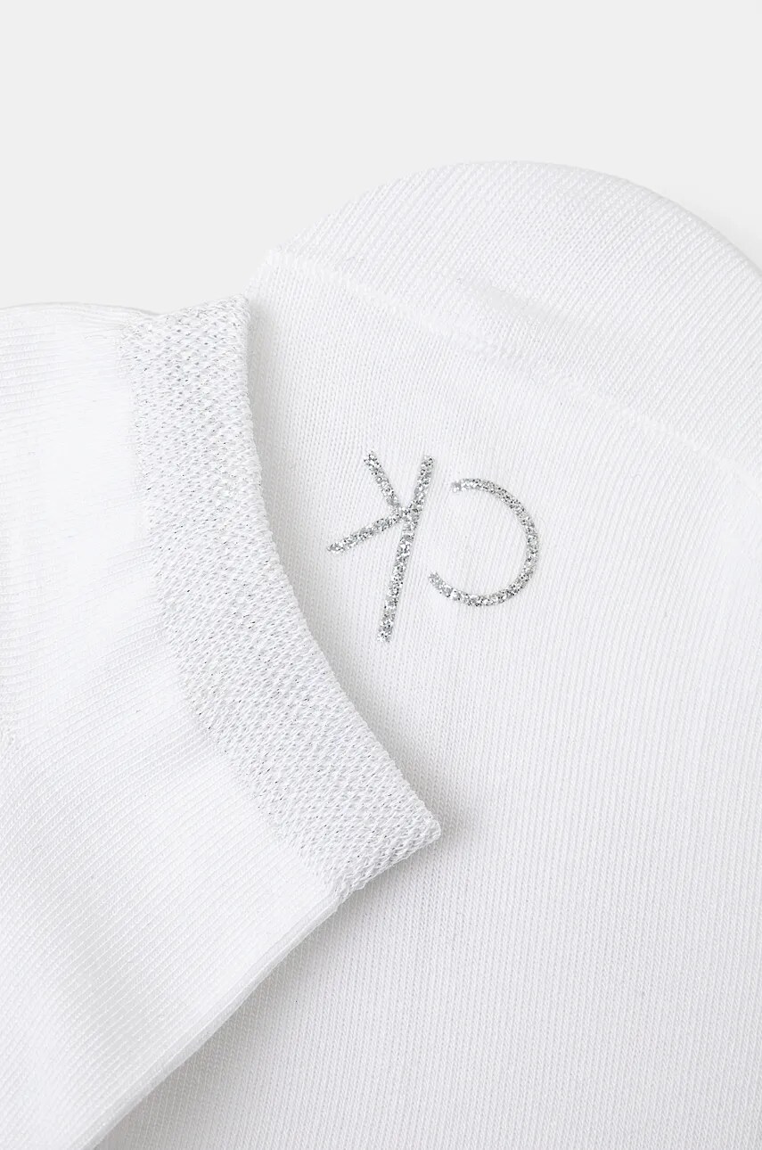 Шкарпетки Calvin Klein 2-pack жіночі колір білий 701230614