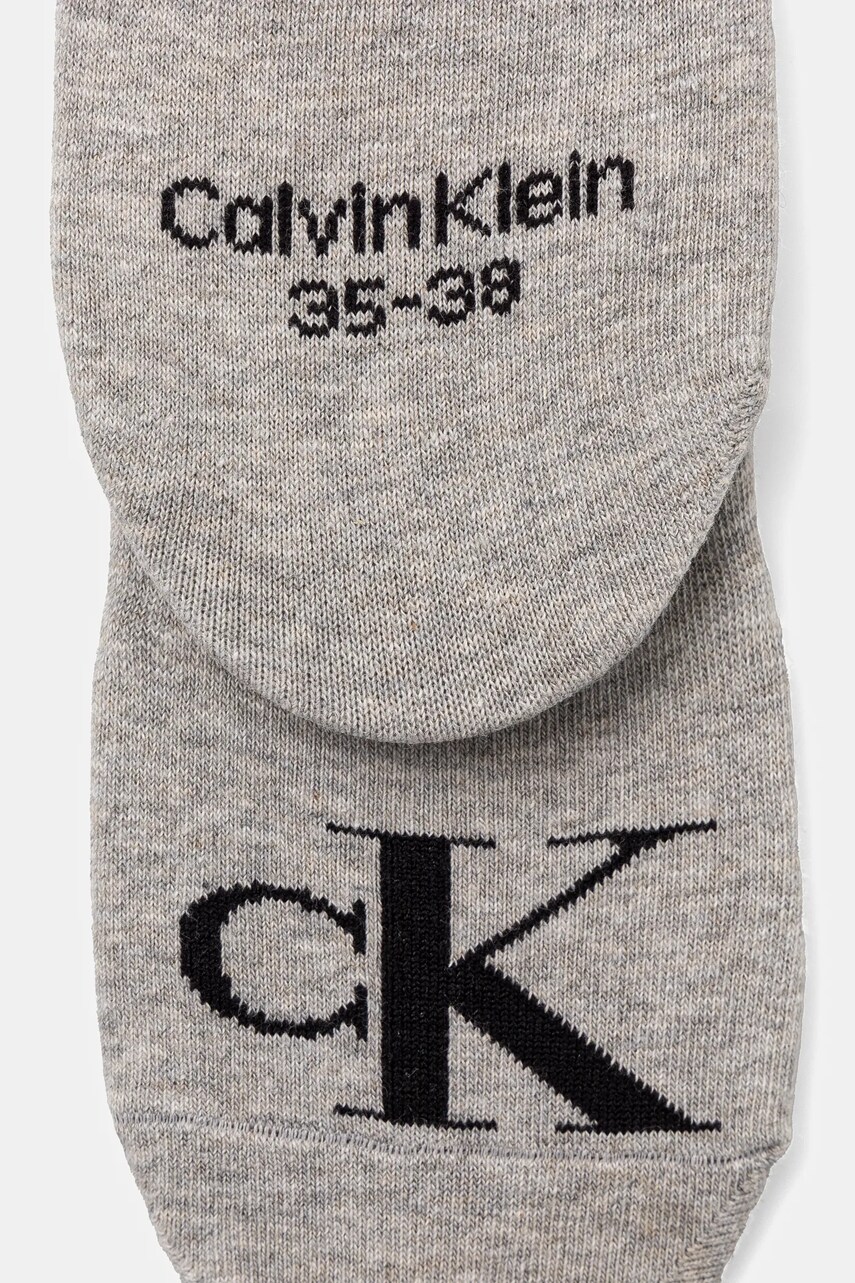 Шкарпетки Calvin Klein Jeans 2-pack жіночі колір сірий 701228817