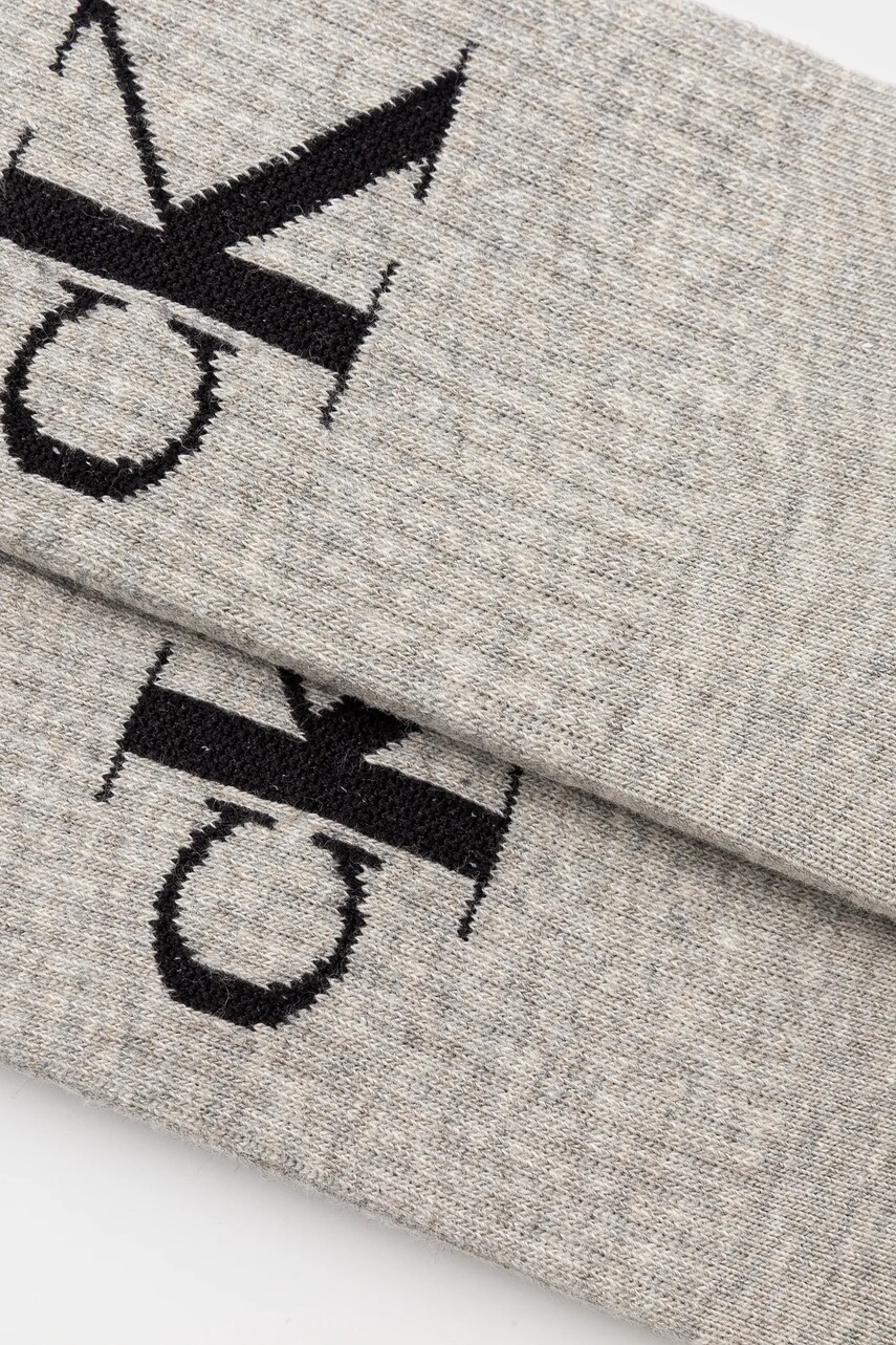 Шкарпетки Calvin Klein Jeans 2-pack жіночі колір сірий 701228811