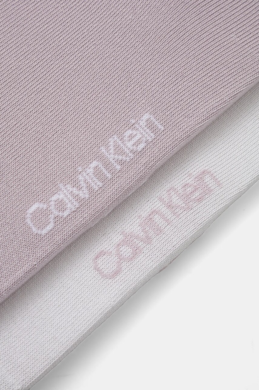 Шкарпетки Calvin Klein Jeans 2-pack жіночі колір фіолетовий 701228811