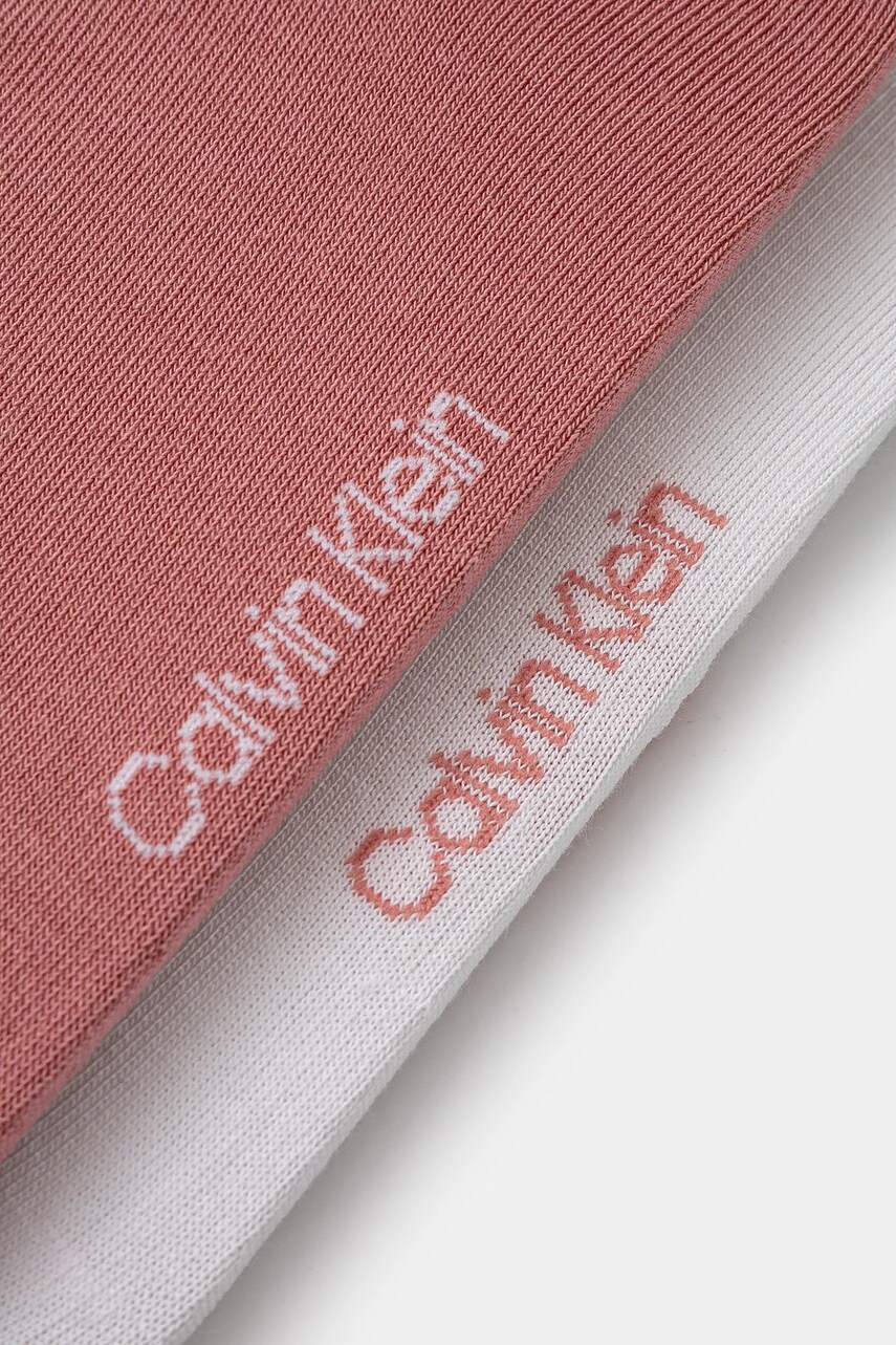 Шкарпетки Calvin Klein Jeans 2-pack жіночі колір рожевий 701228813