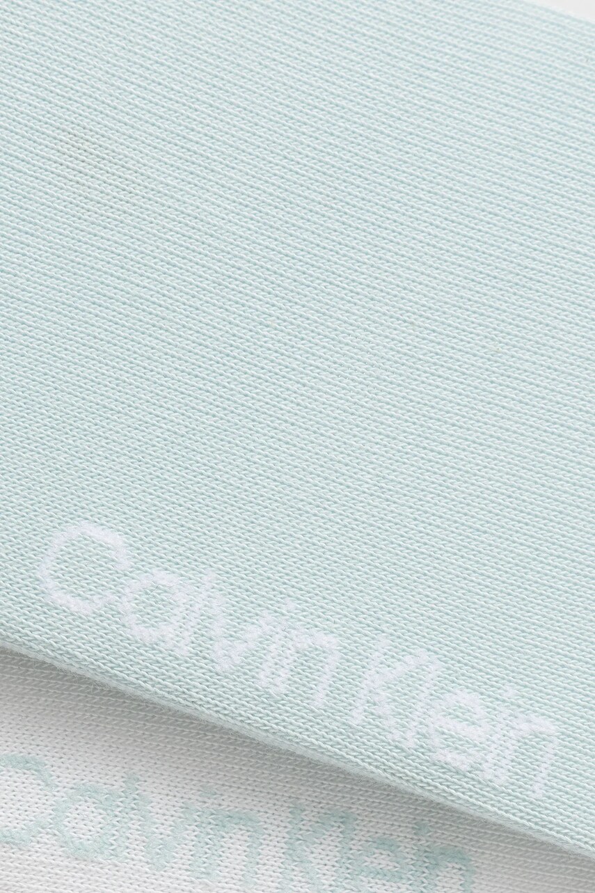 Шкарпетки Calvin Klein Jeans 2-pack жіночі колір бірюзовий 701228813