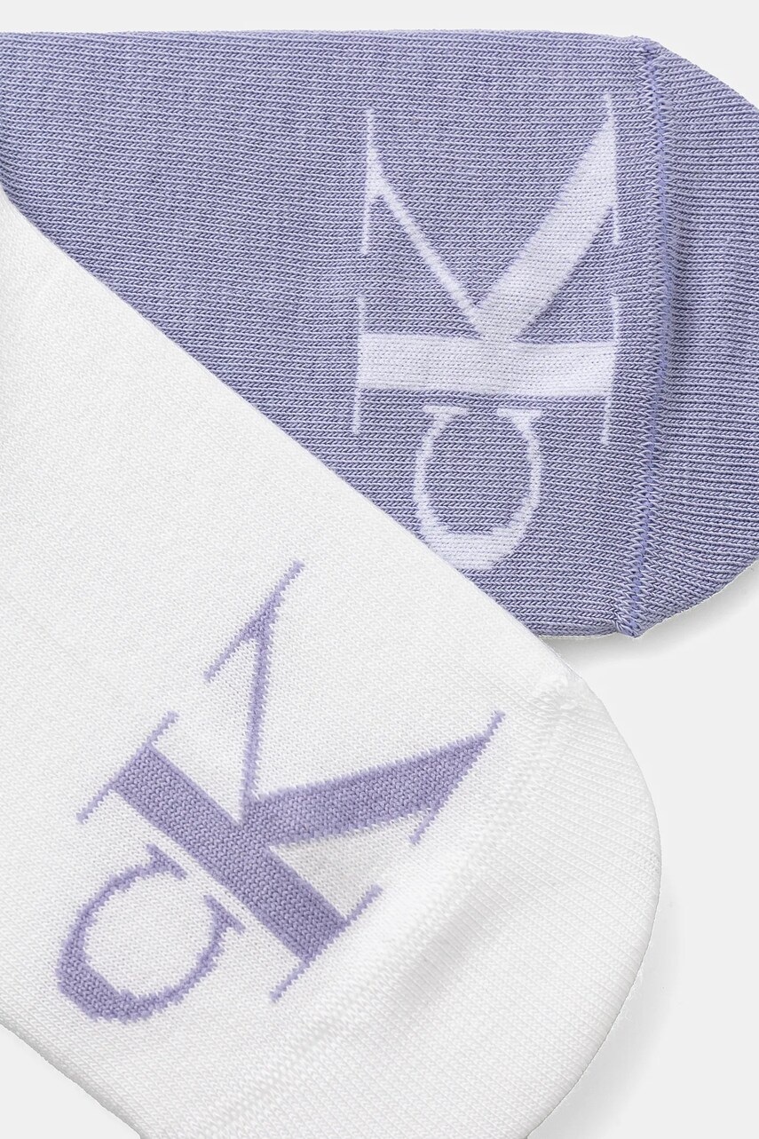 Шкарпетки Calvin Klein Jeans 2-pack жіночі колір фіолетовий 701228815