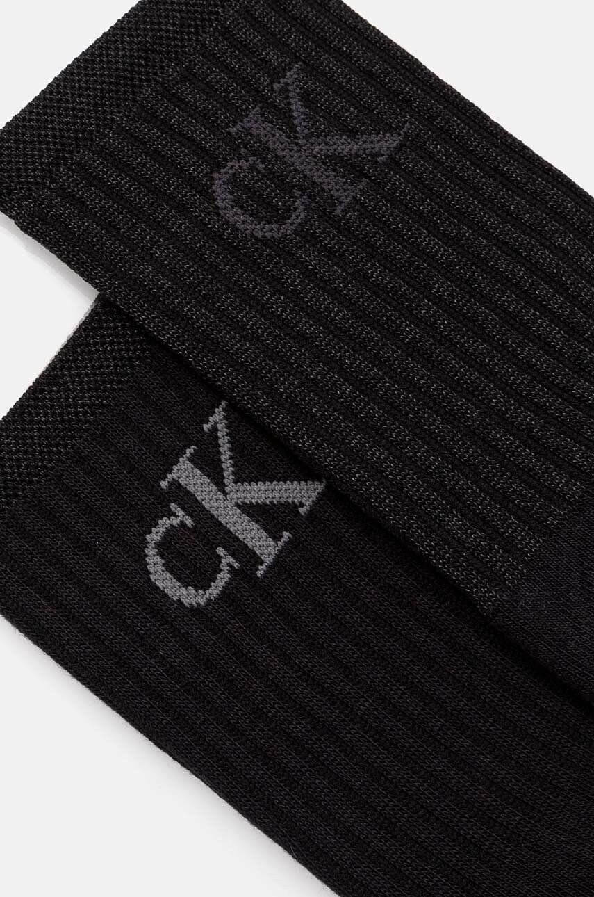 Шкарпетки Calvin Klein Jeans 2-pack жіночі колір чорний 701229467