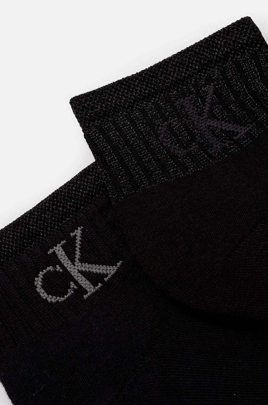 Шкарпетки Calvin Klein Jeans 2-pack жіночі колір чорний 701230599