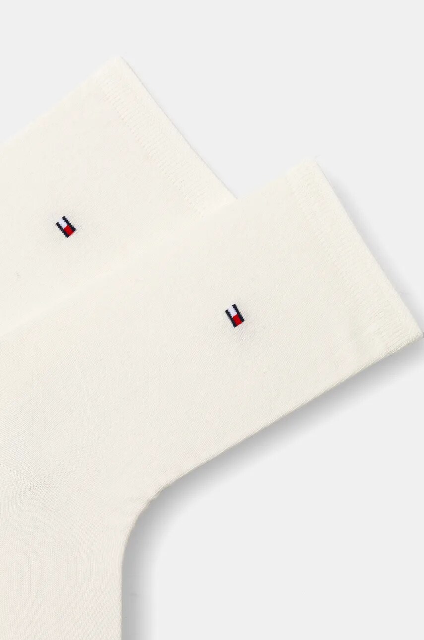 Довгі шкарпетки Tommy Hilfiger колір бежевий 701228796