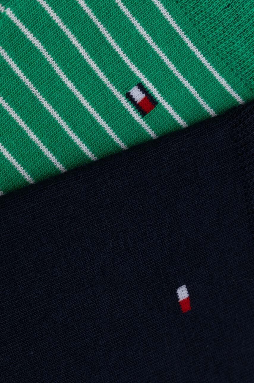 Шкарпетки Tommy Hilfiger 2-pack чоловічі колір зелений 100001496