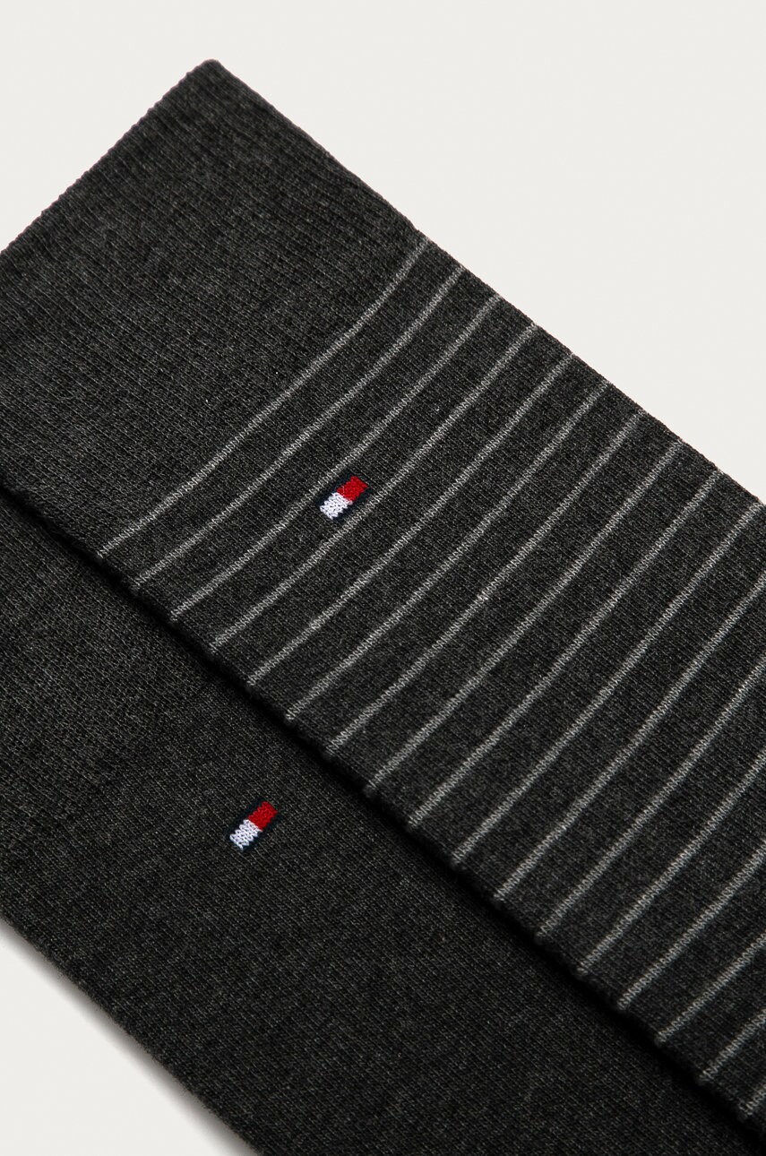 Шкарпетки Tommy Hilfiger 2-pack чоловічі колір сірий 100001496