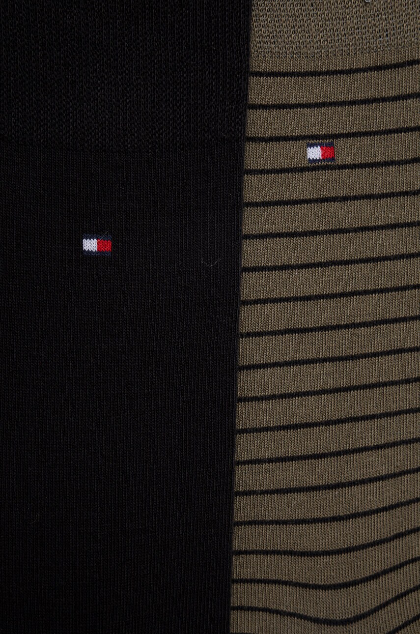 Шкарпетки Tommy Hilfiger 2-pack чоловічі колір зелений 100001496