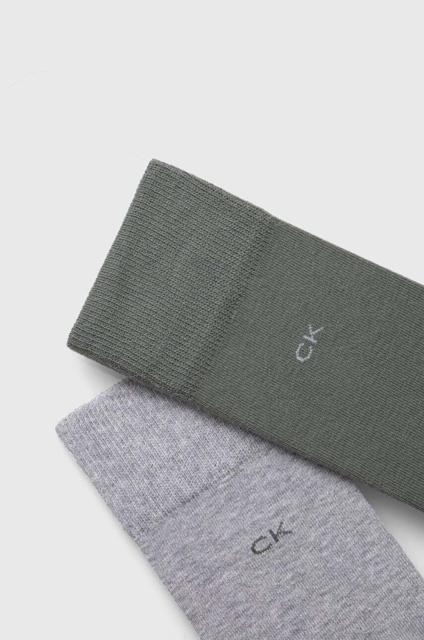 Шкарпетки Calvin Klein 2-pack чоловічі колір зелений