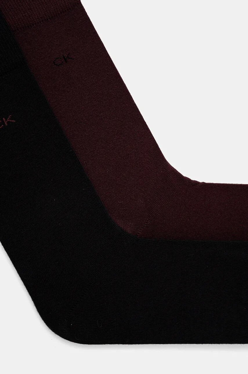 Шкарпетки Calvin Klein 2-pack чоловічі колір бордовий