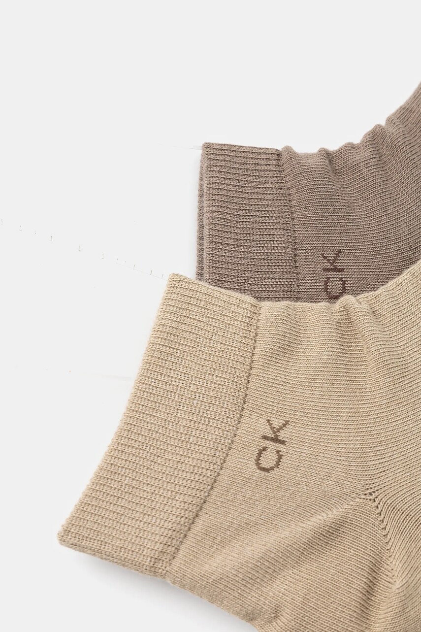 Шкарпетки Calvin Klein 2-pack чоловічі колір коричневий