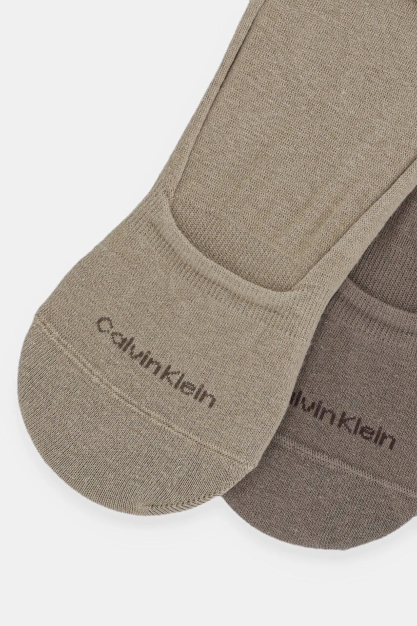 Шкарпетки Calvin Klein 2-pack чоловічі колір коричневий