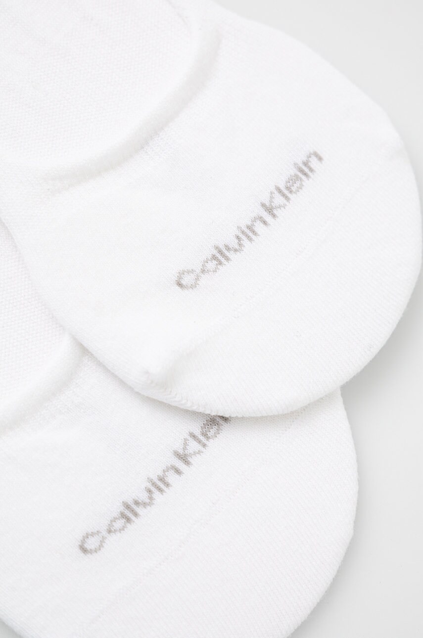 Шкарпетки Calvin Klein (2-pack) чоловіче колір білий