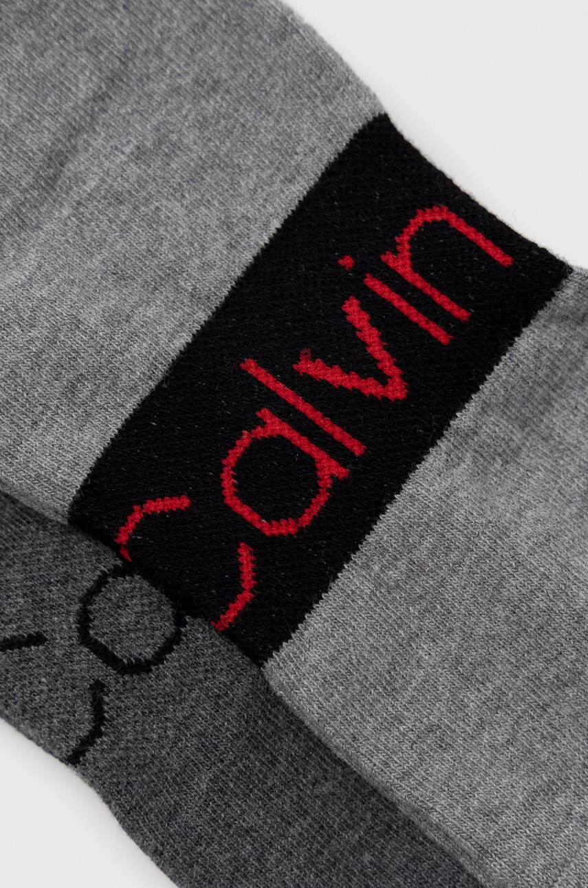 Шкарпетки Calvin Klein (2-pack) чоловічі колір сірий