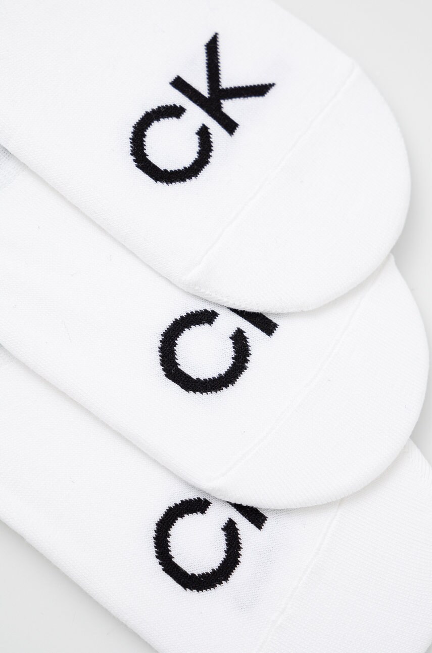 Шкарпетки Calvin Klein (3-pack) чоловіче колір білий