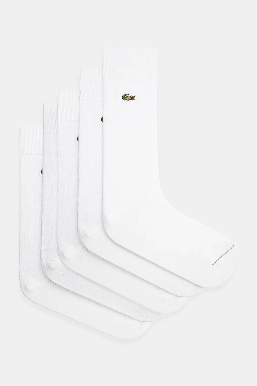 Шкарпетки Lacoste 5-pack чоловічі колір білий