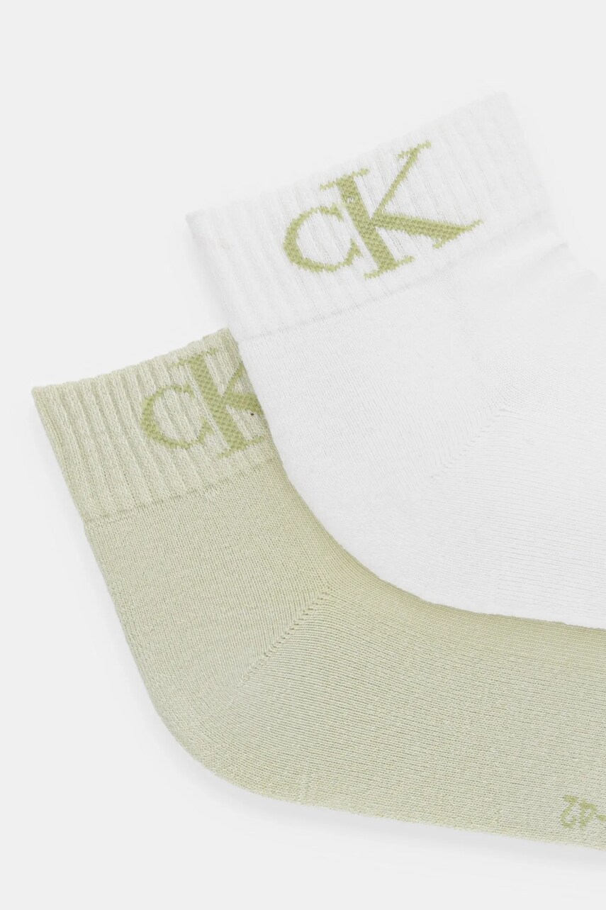 Шкарпетки Calvin Klein Jeans 2-pack чоловічі колір зелений 701228805