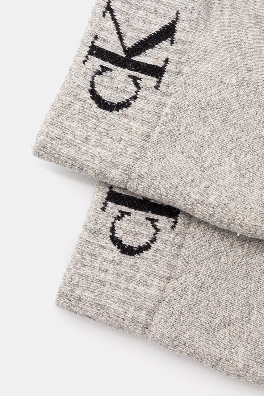 Шкарпетки Calvin Klein Jeans 2-pack чоловічі колір сірий 701228805