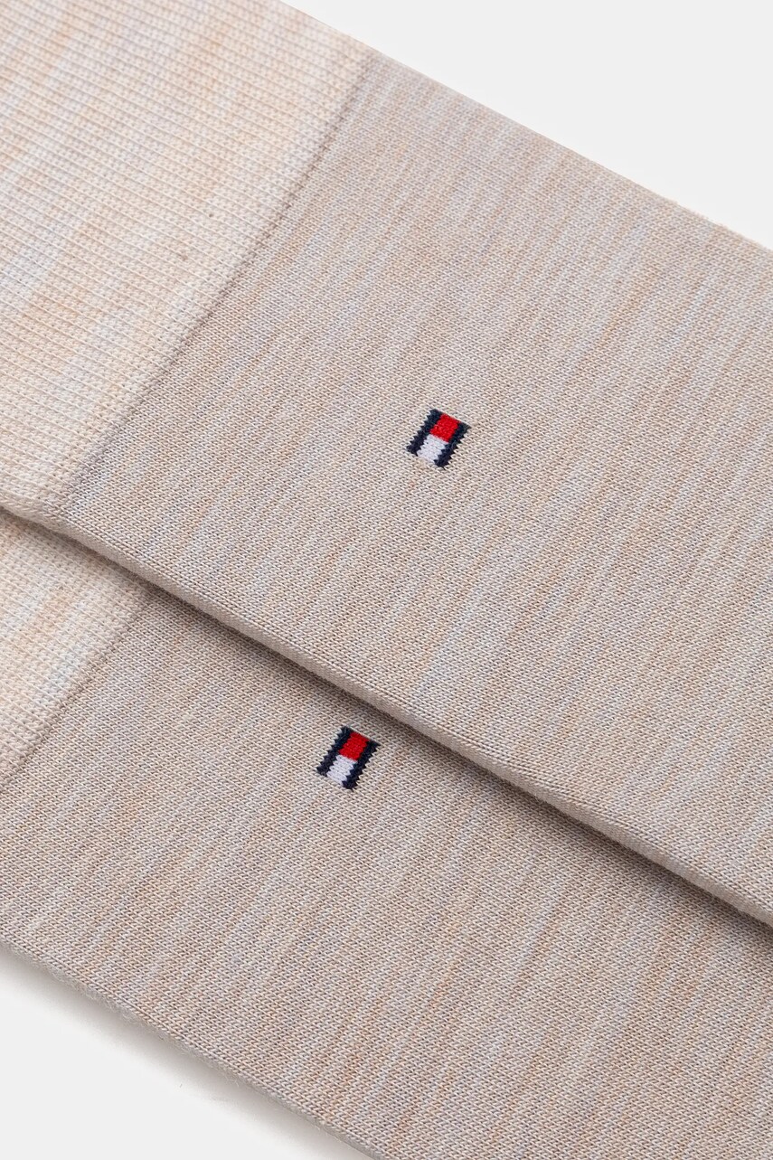 Вовняні шкарпетки Tommy Hilfiger колір бежевий 701229682