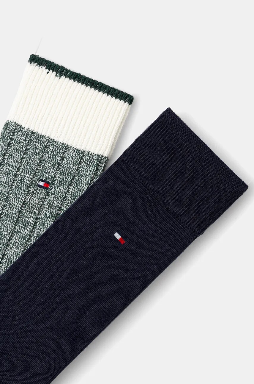 Шкарпетки Tommy Hilfiger 2-pack чоловічі колір зелений 701229842