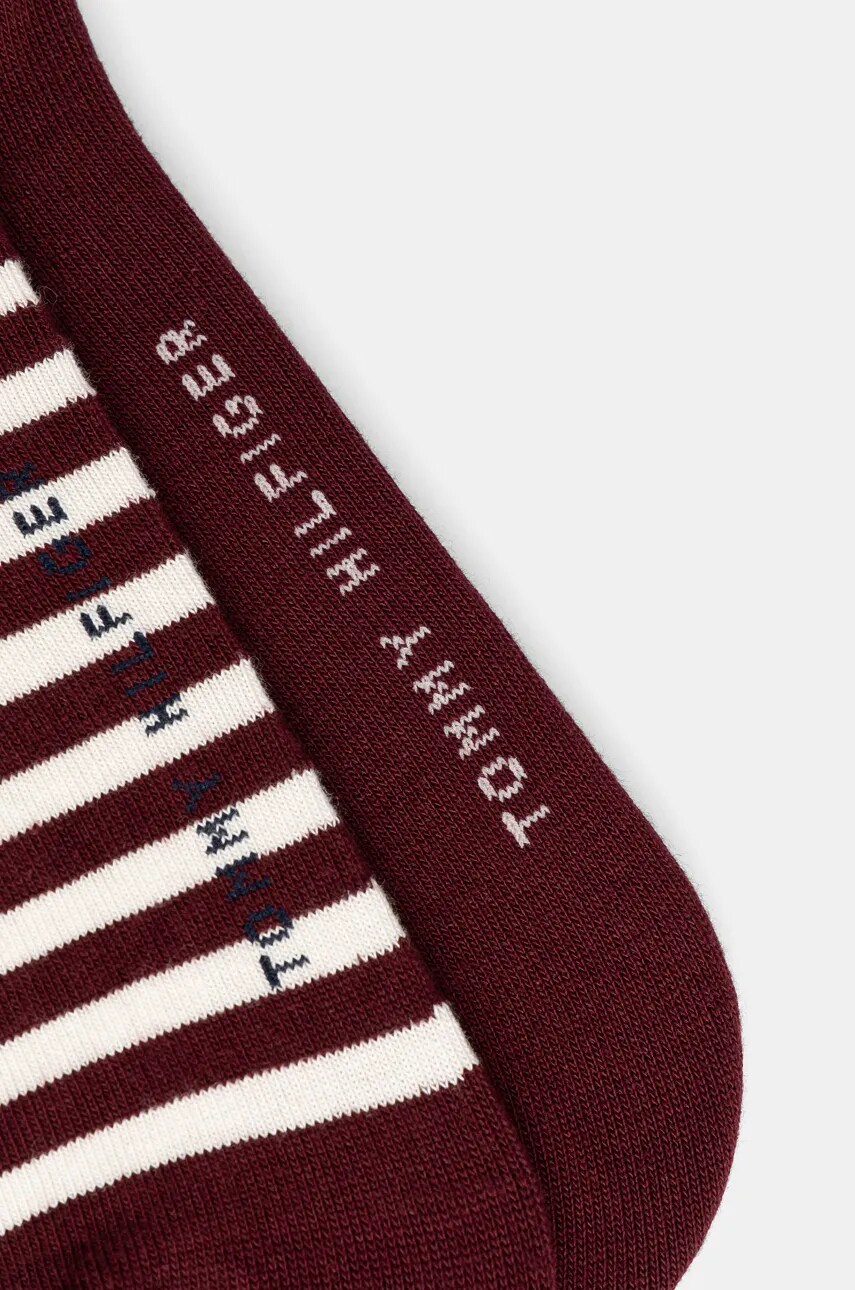 Шкарпетки Tommy Hilfiger 2-pack чоловічі колір бордовий 701229851